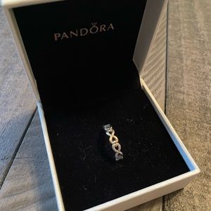 SIZE 8 PANDORA GOLD/SILVER INFINITY RING